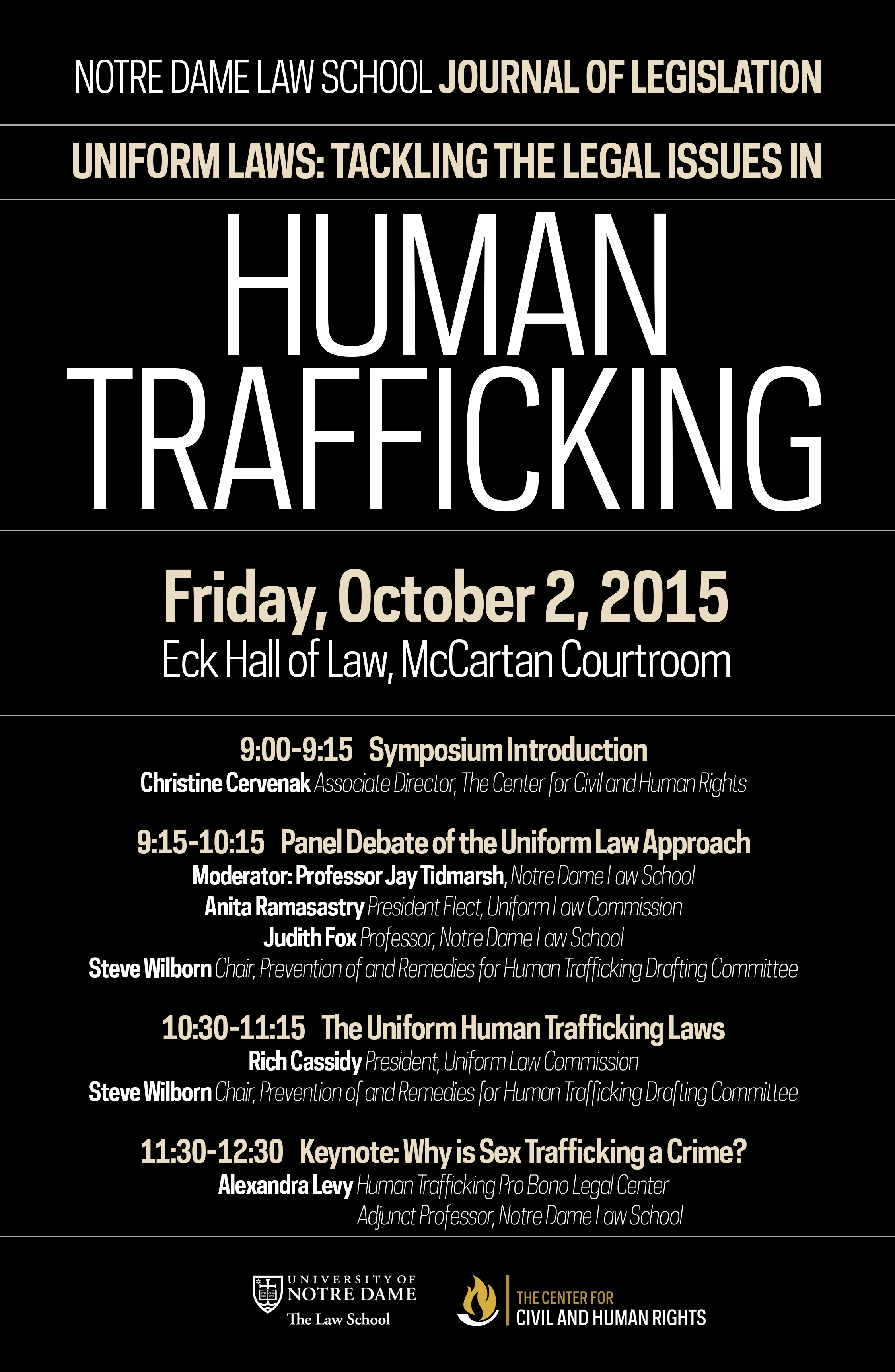 2015 - Uniform Laws:Tackling the Legal Issues in Human Trafficking
