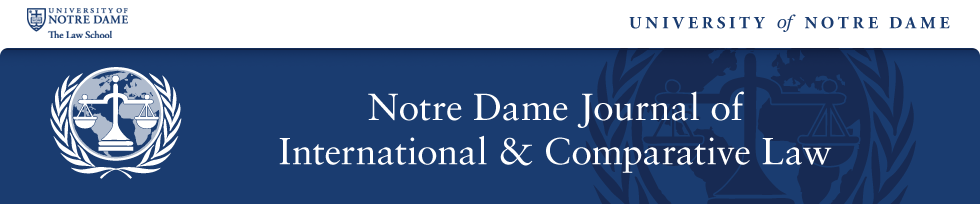 Notre Dame Journal of International & Comparative Law