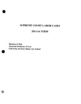 Supreme Court Cases 2013–14 Term by Barbara Fick