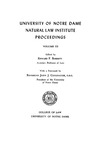 Natural Law Institute Proceedings Vol. 3 by Notre Dame Law School, Richard O'Sullivan, Edward S. Corwin, Stephan Kuttner, and Carlos P. Romulo