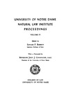 Natural Law Institute Proceedings Vol. 4 by Notre Dame Law School, George E. Sokolsky, Thomas J. Brogan, Joseph C. Hutcheson Jr., Felix Morely, and John C. Ford