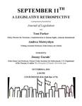 2011 Journal of Legislation Symposium: September 11th by Notre Dame Law School