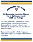 Volunteer Day at the Humane Society by Student Bar Association, Community Committee