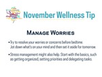 November Wellness Tip by University of Notre Dame Wellness Center