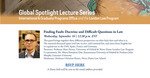 Global Spotlight Lecture Series: Finding Faulty: Doctrine and Difficult Questions in Law by Notre Dame Law School, International & Graduate Programs Office, and London Law Program