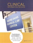 Clinical Information Session by Notre Dame Law School