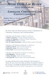 2022 Notre Dame Law Review Symposium: Liberalism, Christianity, and Constitutionalism by Notre Dame Law Review