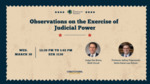 Observations on the Exercise of Judicial Power by Federalist Society