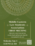 First Meeting by Middle Eastern Law Students Association