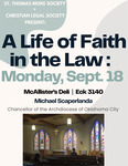 A Life of Faith in the Law by Saint Thomas More Society and Christian Legal Society