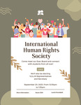 Come meet our Exec Board and connect with students from all over! by International Human Rights Society