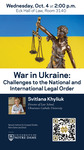 War in Ukraine: Challenges to the National and International Legal Order by Nanovic Institute for European Studies and Notre Dame Law School