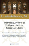 Experiential Learning Fair by Notre Dame Law School