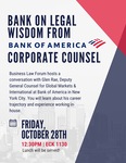 Bank on Legal Wisdom from Bank of America Corporate Counsel by Business Law Forum