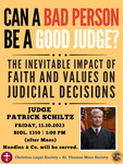Can a Bad Person be a Good Judge? by Christian Legal Society and Saint Thomas More Society