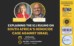 Explaining the ICJ Ruling on South Africa's Genocide Case Aganist Israel by American Constitutional Society, Notre Dame Law School, International Human Rights Society, and Middle Eastern Law Student Association