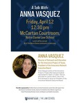 A Talk With Anna Vasquez by Exoneration Justice Clinic, American Constitution Society, American Civil Liberties Union, Public Interest Law Forum, Exoneration Justice Project, Future Prosecuting Attorneys Council, Women's Legal Forum, Hispanic Law Students Association, and LGBT Law Forum