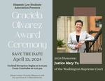 Garciela Award by Hispanic Law Students Association