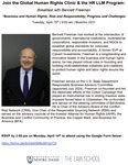 Breakfast with Bennett Freeman by Global Human Rights Clinic and HR LLM Program